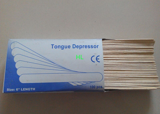 중국 세륨/ISO 메마른 나무로 되는 혀 압저기 처분할 수 있는 의학 제품 협력 업체